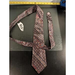 Mario Valentino 100% Italian Silk Necktie | Paisley Medallion - Made in Italy